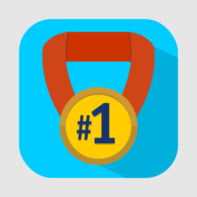 #1 Medal Award clipart