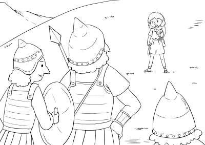 1 Samuel 17:39-51 02 clipart