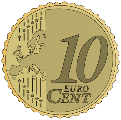 10 euro cent clipart