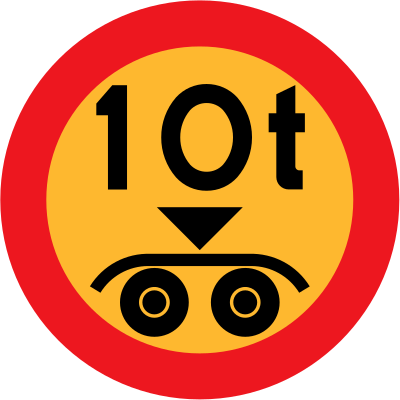 10 ton payload sign clipart