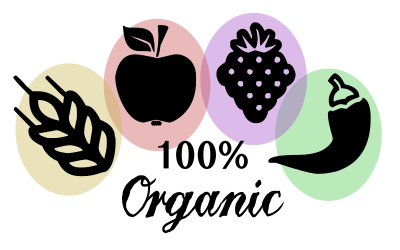 100% Organic clipart