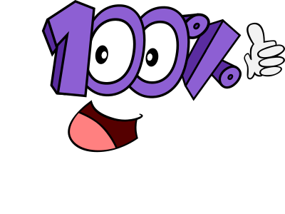 100 Percent! clipart