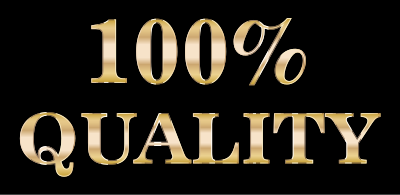 100 Percent Quality Typography Enhanced clipart