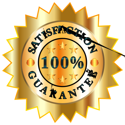 100% Satisfaction Guarantee Badge clipart