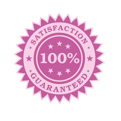 100% satisfaction guaranteed sticker decal clipart