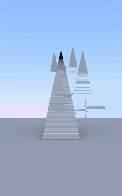 1000 Stairs vectorized clipart