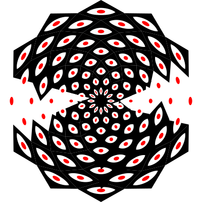 108 Eyes Mandala clipart