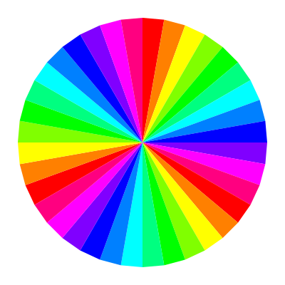 12 color 36gon clipart