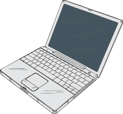 12" Powerbook clipart