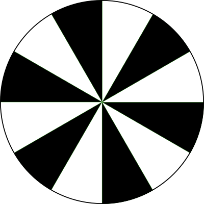 12 segment circle clipart