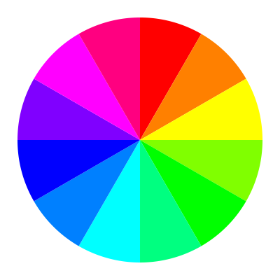 12 slice rainbow pizza clipart