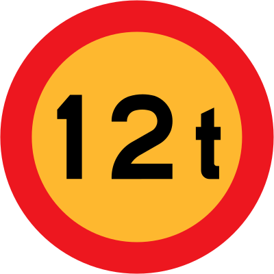 12t sign clipart