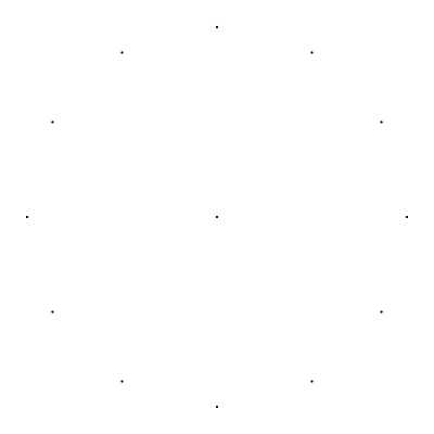 13 dots radius 2 clipart