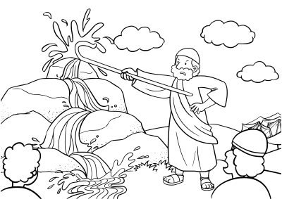 13 Numbers 20:1-13 03 clipart