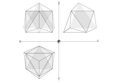 15 construction geodesic spheres recursive from tetrahedron clipart
