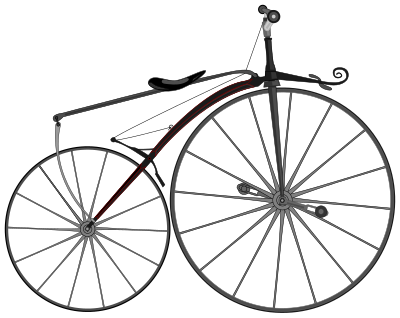 1863 Boneshaker Bike clipart