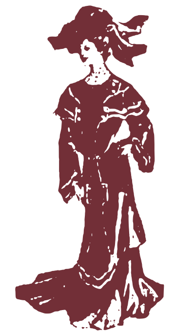 1903 Lady Fashion - Polychromatic clipart