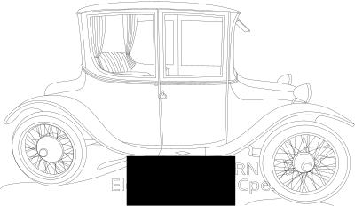 1921 Milburn Electric Car clipart