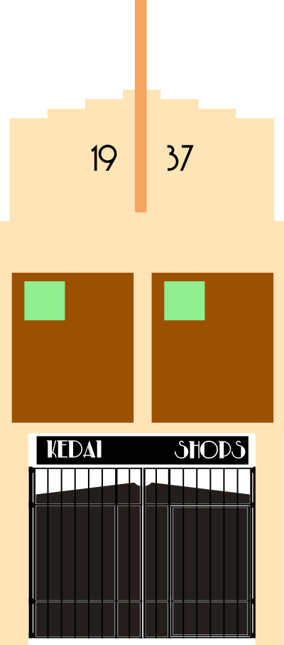 1930s Art Deco Shoplot clipart