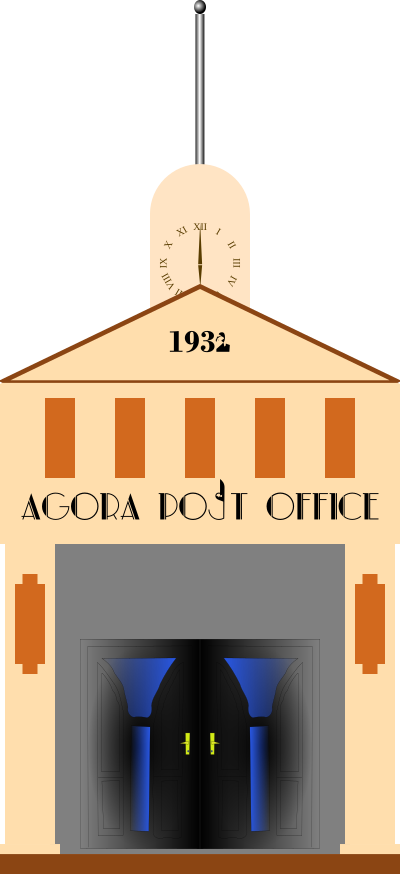 1930s Post Office clipart