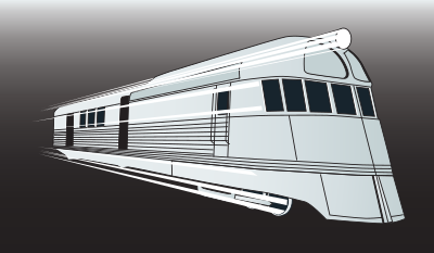 1936 Pioneer Zephyr clipart