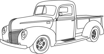 1940 Ford Pickup clipart