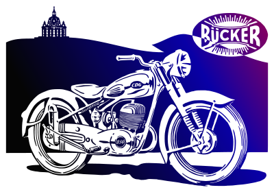 1950 Motorbike clipart