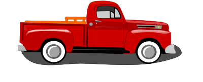 1950 Pickup Truck clipart