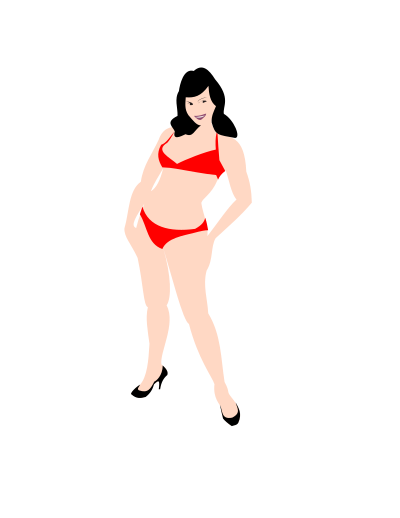 1950s Pinup Girl clipart