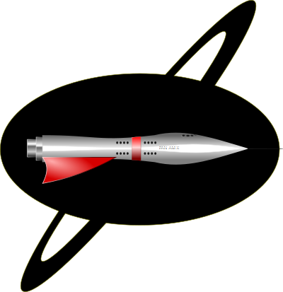1950's Rocket Ship clipart