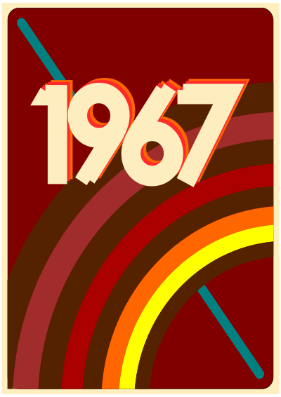 1967 VINTAGE clipart