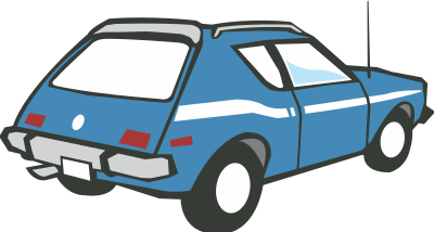 1970's AMC Gremlin v2 clipart