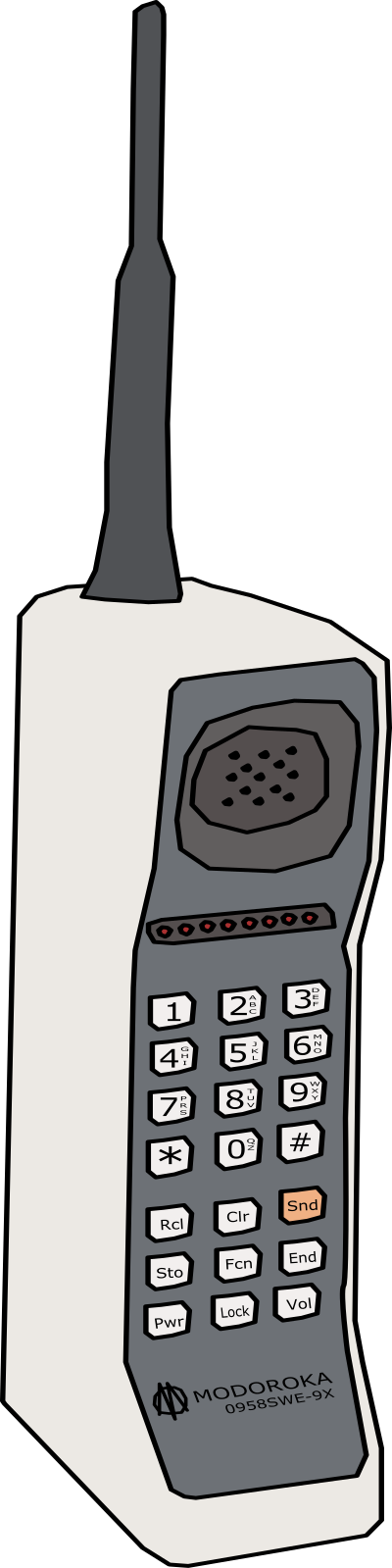 1980s Cellphone clipart