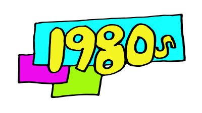 1980s Era Logo clipart