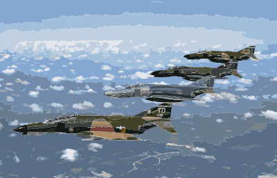 1997 F-4 Heritage Flight over Florida-edit 1 clipart