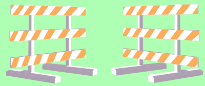 2 Barricades clipart