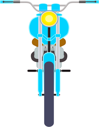 2 motos de face 2 clipart