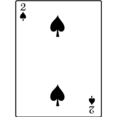 2 of Spades clipart