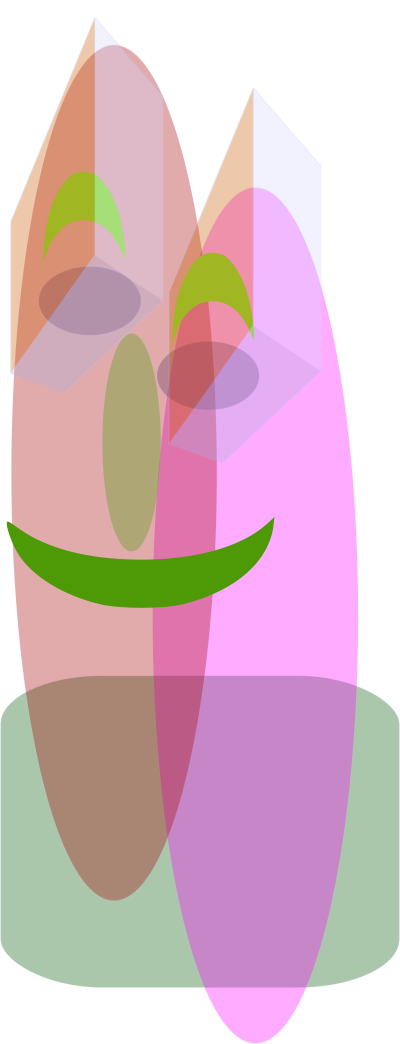 2 shapes clipart