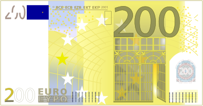 200 Euro clipart