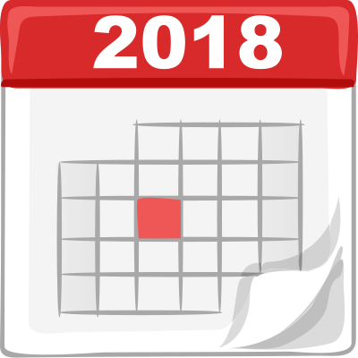 2018 calendar clipart