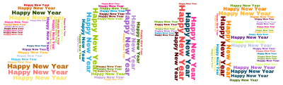 2018 Happy New Year clipart