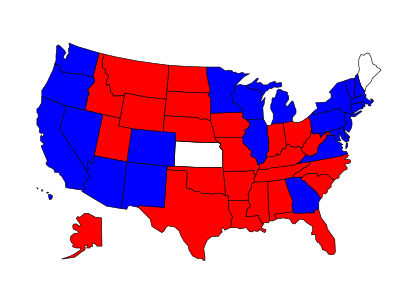 2020 USA Presidential Election Results clipart