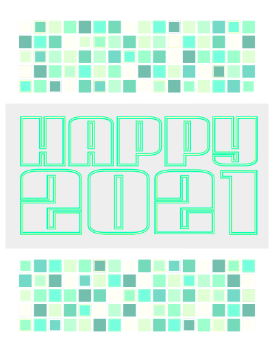 2021 New Year Card clipart