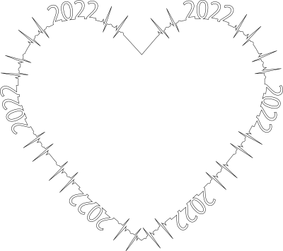 2022 EKG Heart clipart