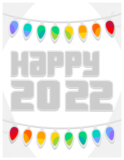 2022 New Year Card clipart