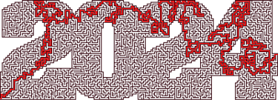 2024 Maze With Solution clipart