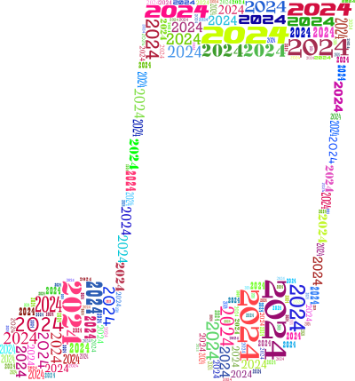2024 Musical Note clipart