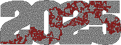 2025 Maze With Solution clipart