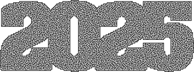 2025 Maze Without Solution clipart